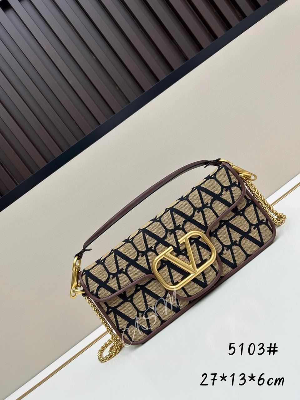 Valentino Garavani Locò Toile Iconographe Shoulder Bag