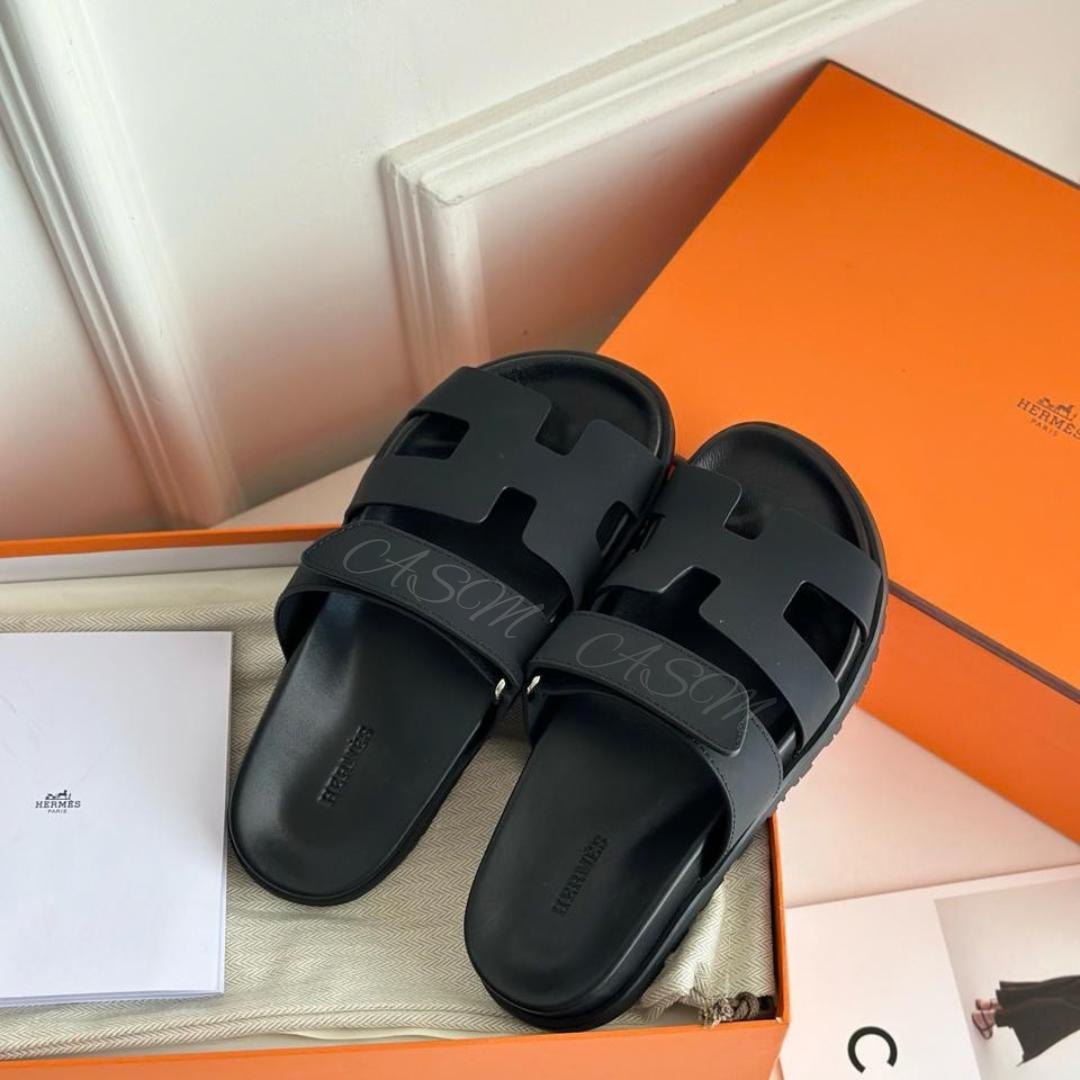 Hermès Chypre Sandals in Calfskin