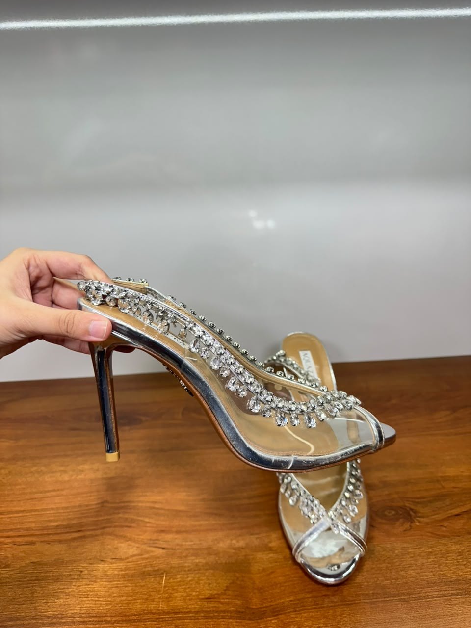 Aquazzura Temptation Crystal Sandal