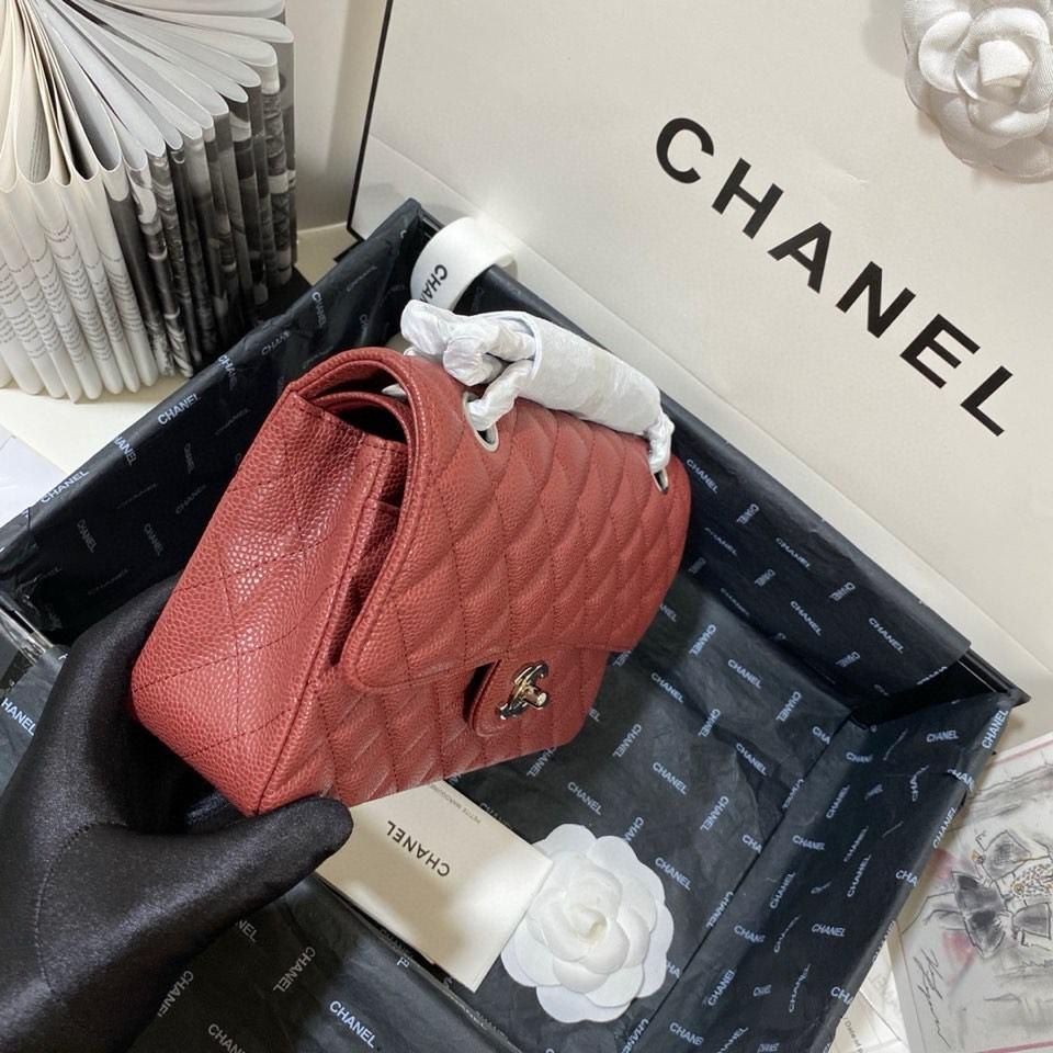 Chanel Classic Double Flap Bag in Caviar Leather