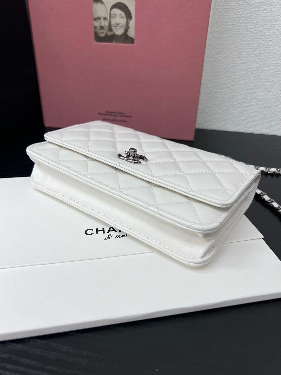 Chanel Top Handle Wallet on Chain