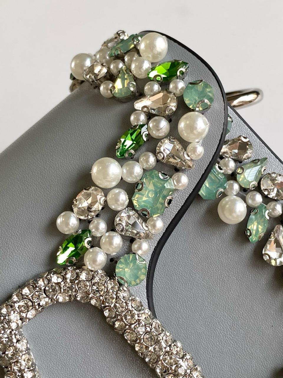 Valentino Garavani Small Jeweled Locò Shoulder Bag