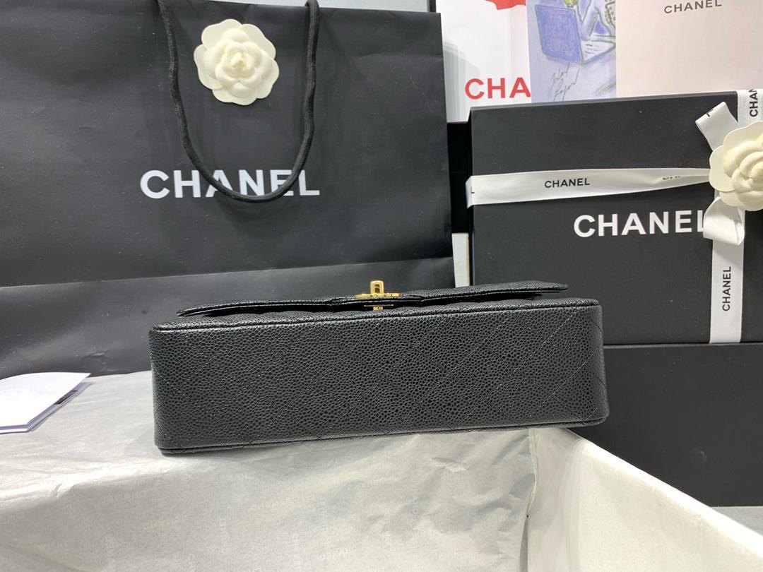 Chanel Classic Double Flap Bag in Caviar Leather