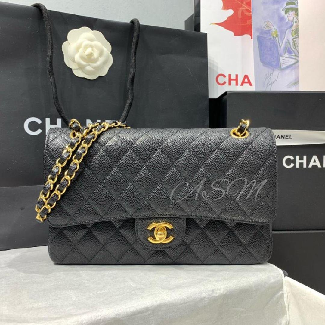 Chanel Classic Double Flap Bag in Caviar Leather