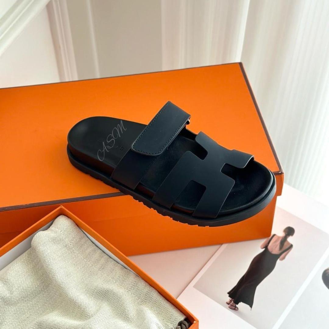 Hermès Chypre Sandals in Calfskin