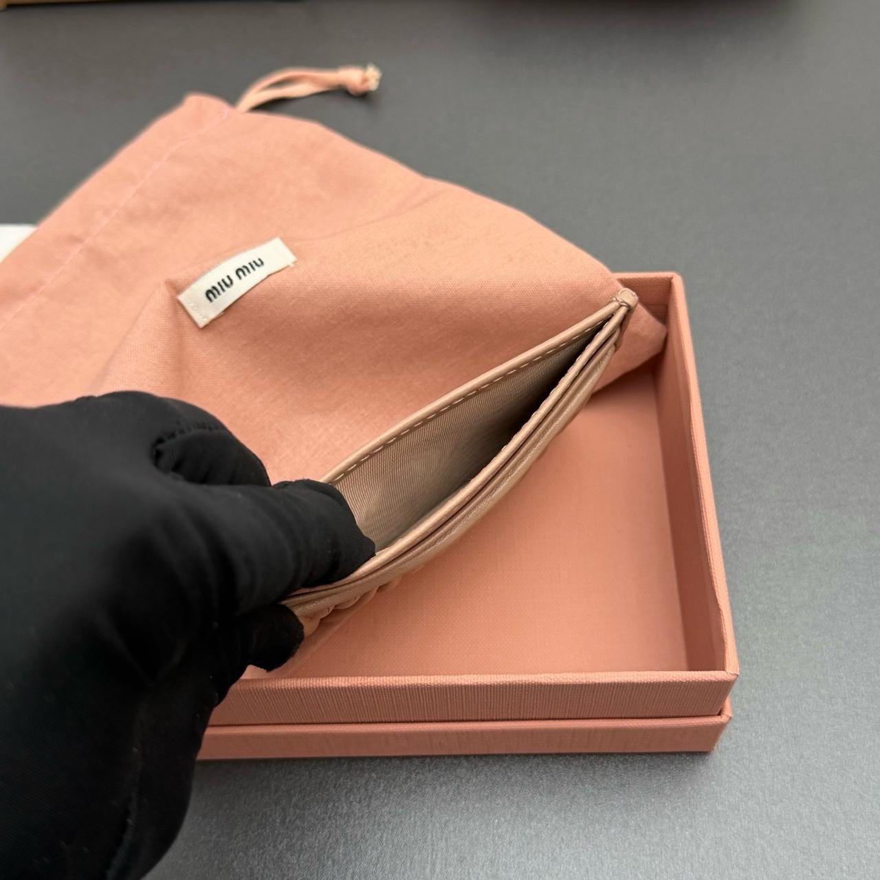 Miu Miu Matelassé Nappa Leather Card Holder