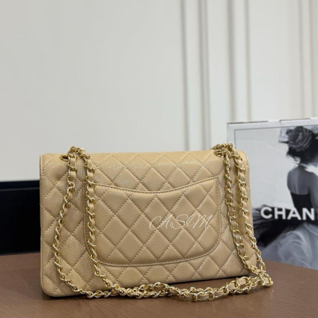 Chanel Classic Double Flap Bag in Caviar Leather