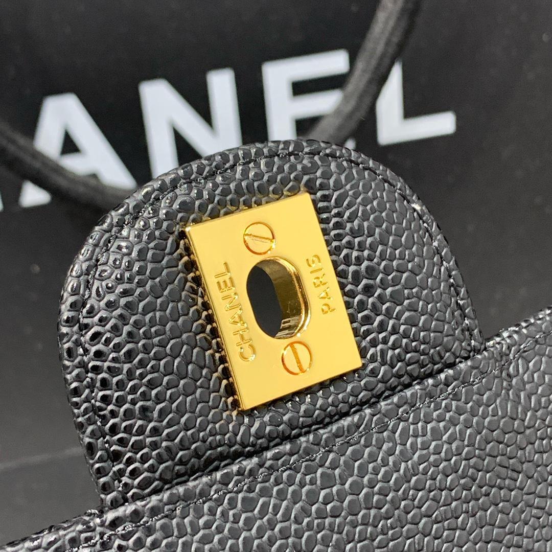Chanel Classic Double Flap Bag in Caviar Leather