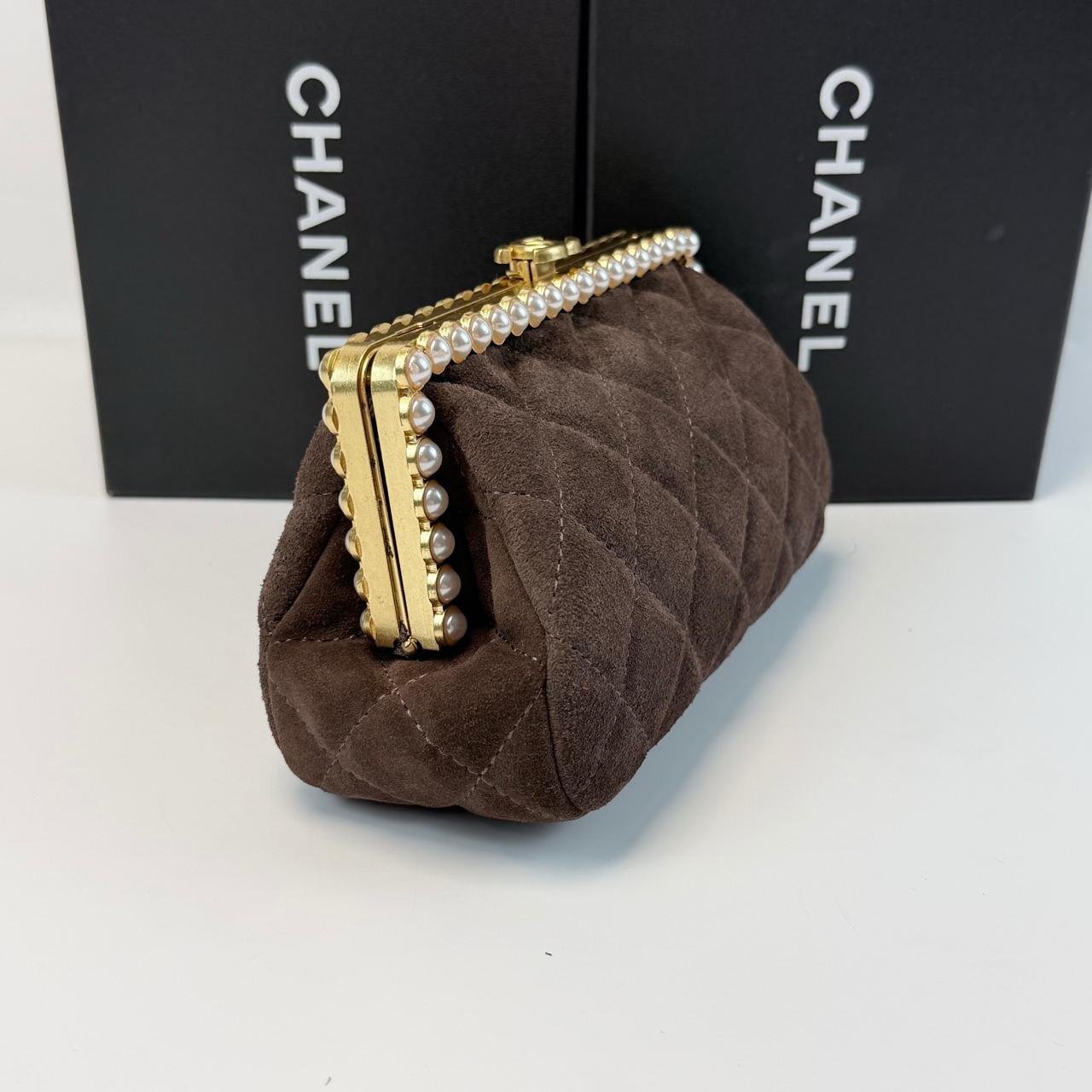 Chanel Clutch with Chain in Suede