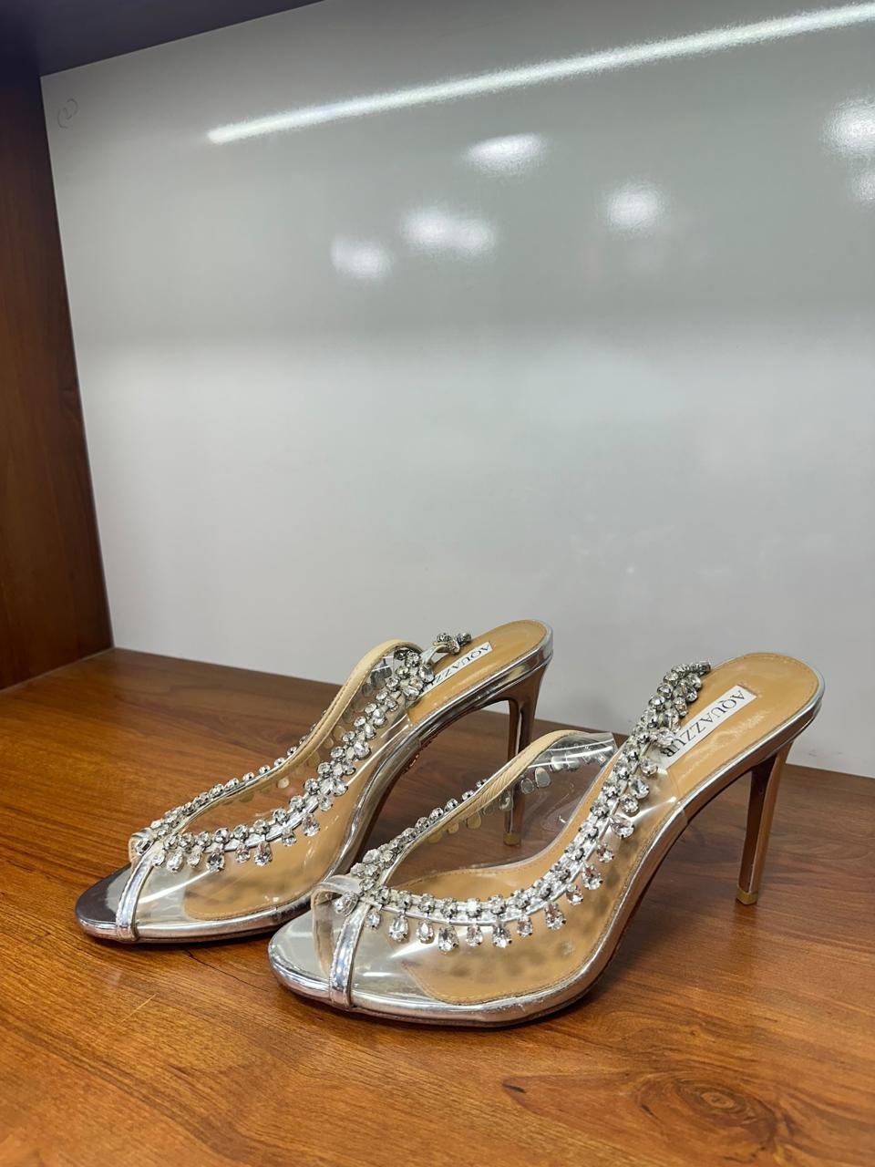Aquazzura Temptation Crystal Sandal