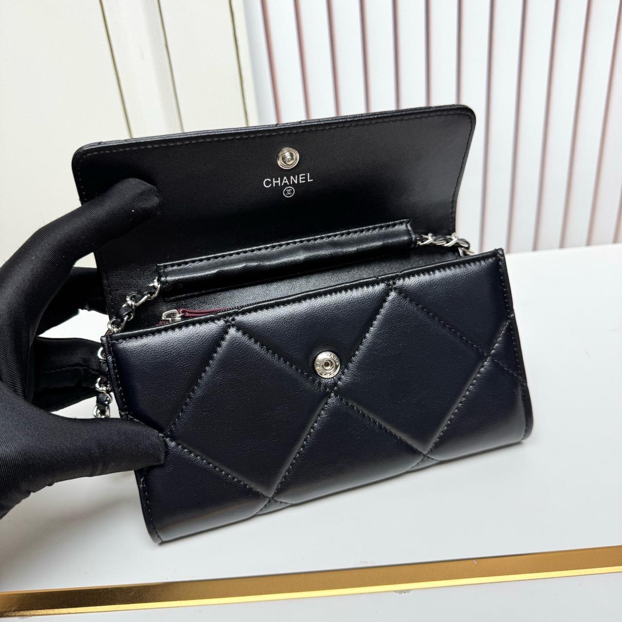 Chanel Crystal Star Long Clutch with Chain