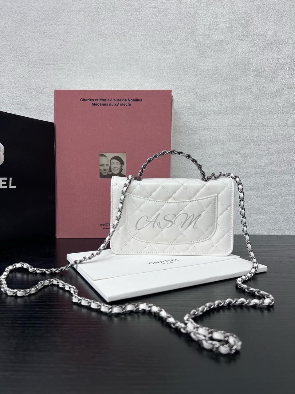 Chanel Top Handle Wallet on Chain