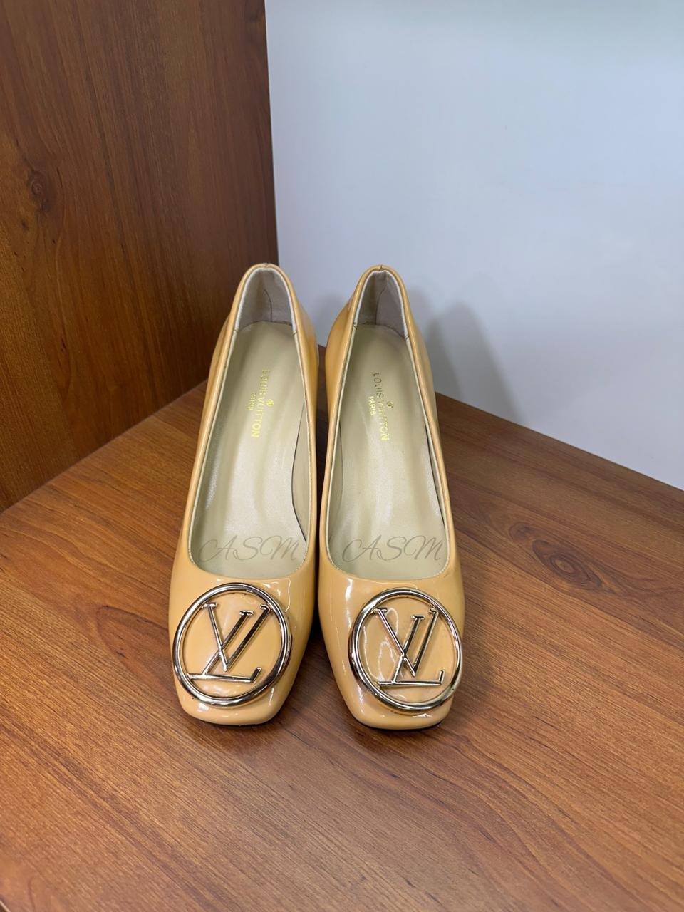Louis Vuitton Madeleine Block Heel Pumps
