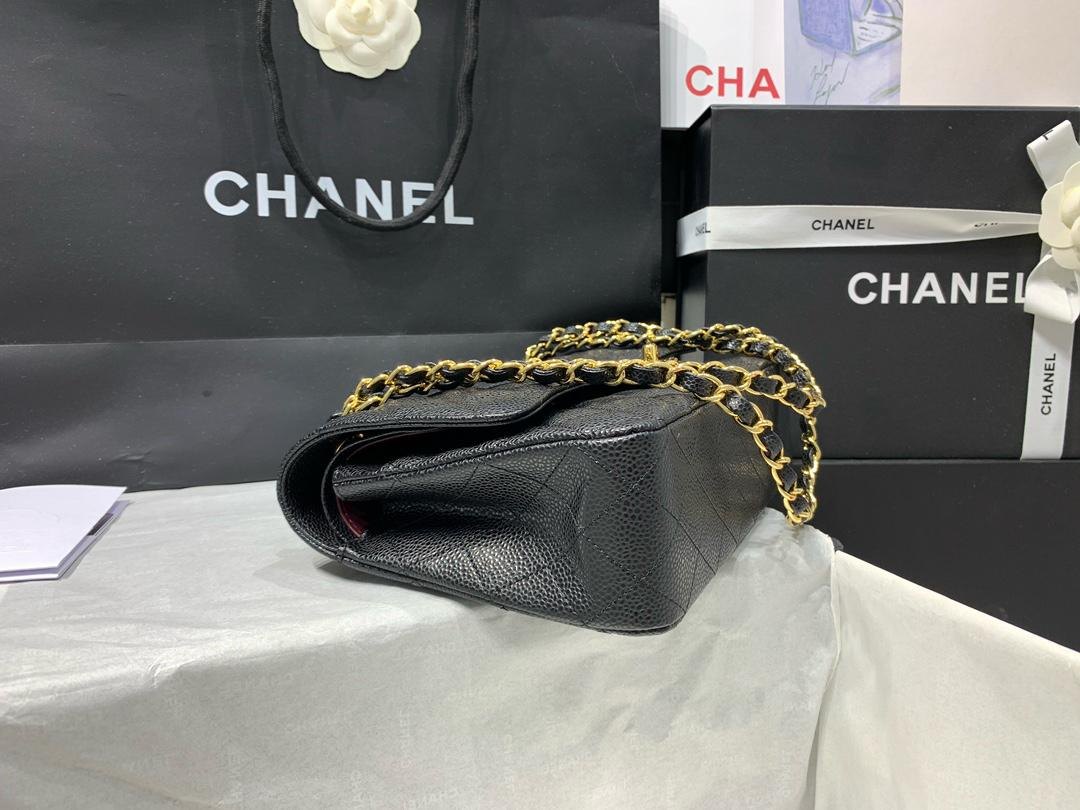 Chanel Classic Double Flap Bag in Caviar Leather