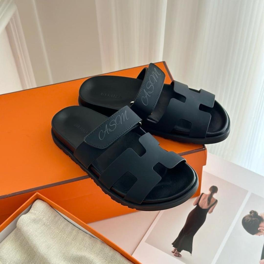 Hermès Chypre Sandals in Calfskin