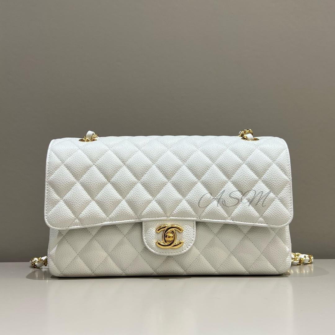 Chanel Classic Double Flap Bag in Caviar Leather