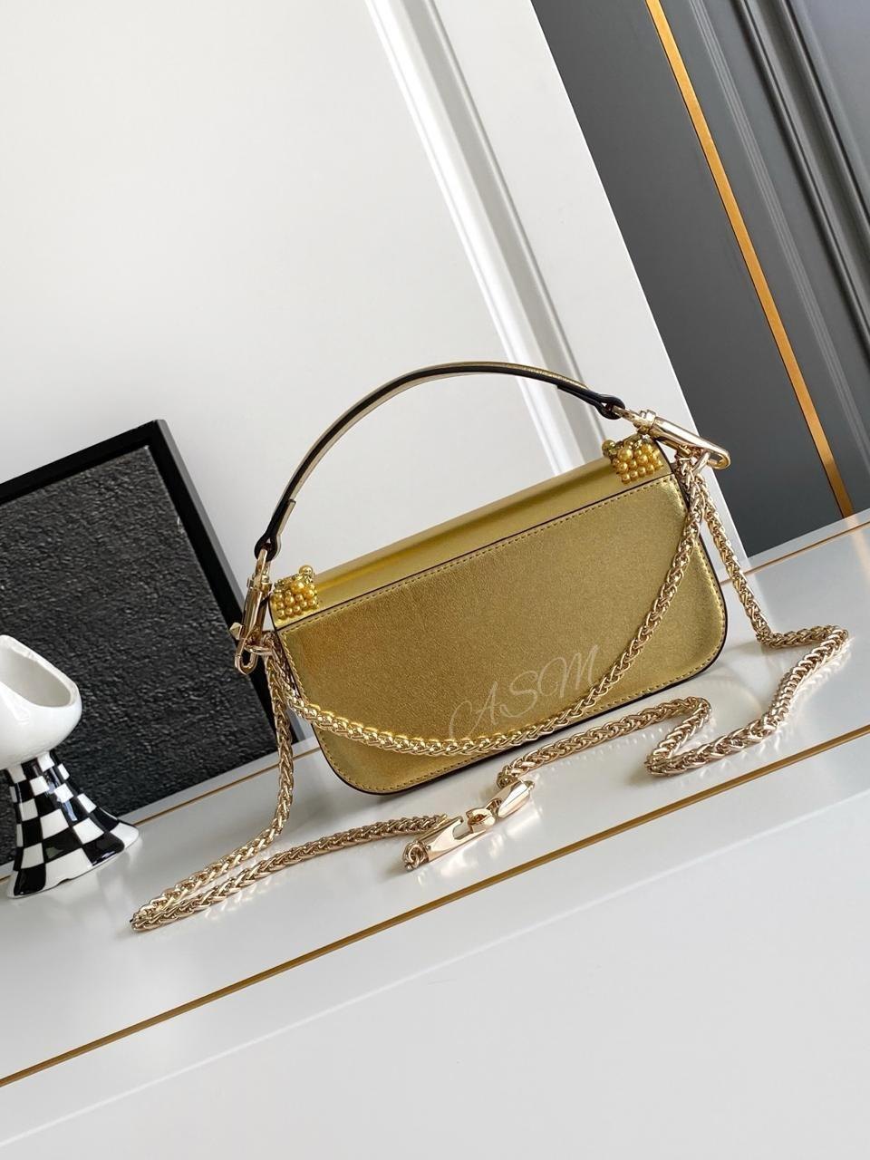 Valentino Garavani Small Jeweled Locò Shoulder Bag