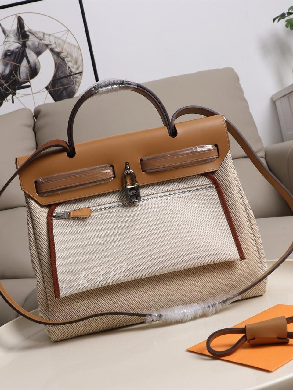 Hermès Herbag Zip 31 in Vache Hunter