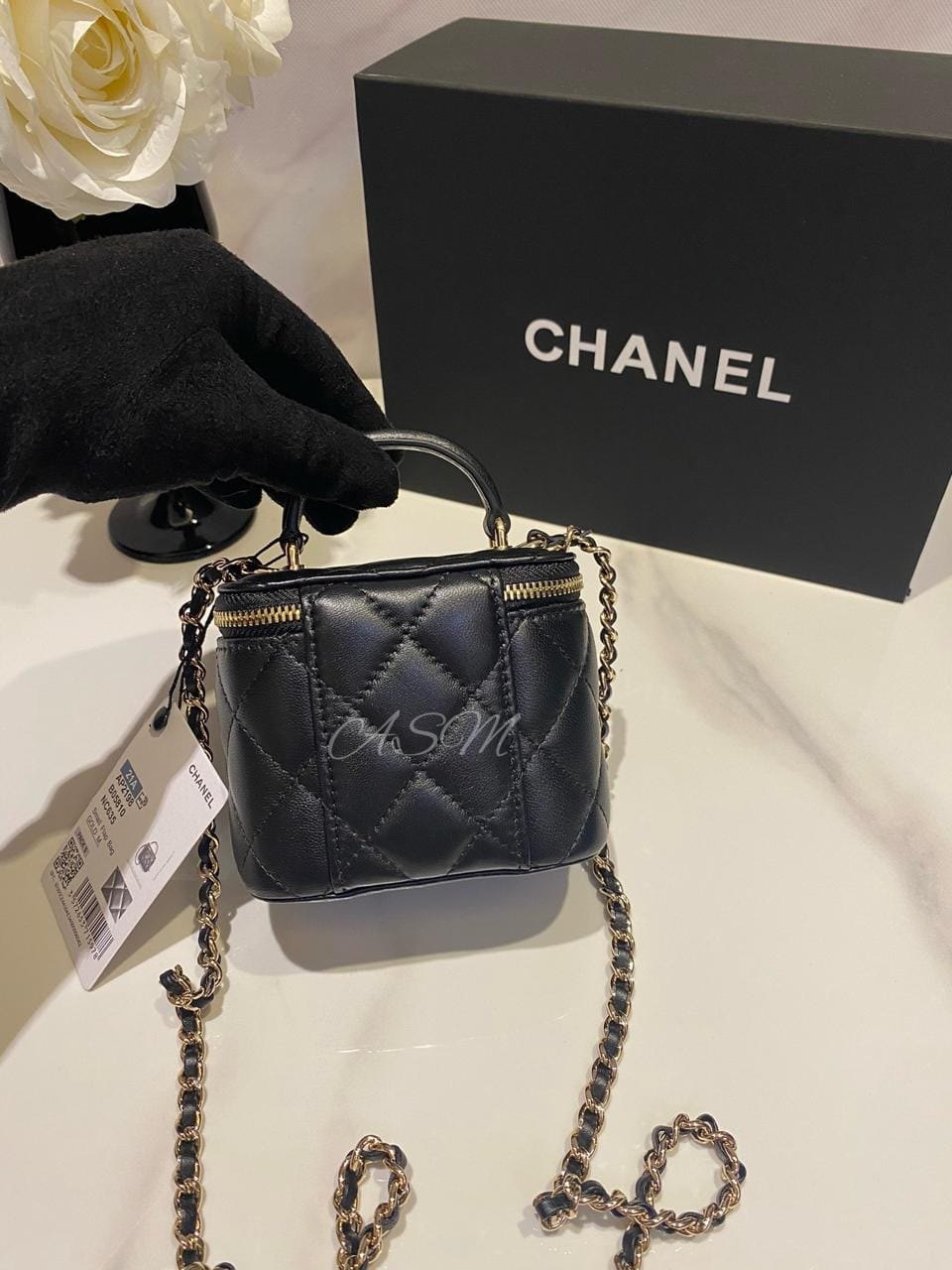 Chanel Top Handle Mini Vanity Case with Chain