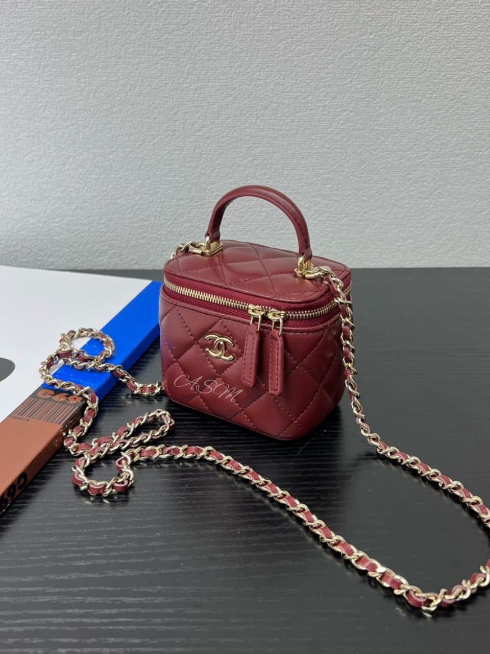 Chanel Top Handle Mini Vanity Case with Chain