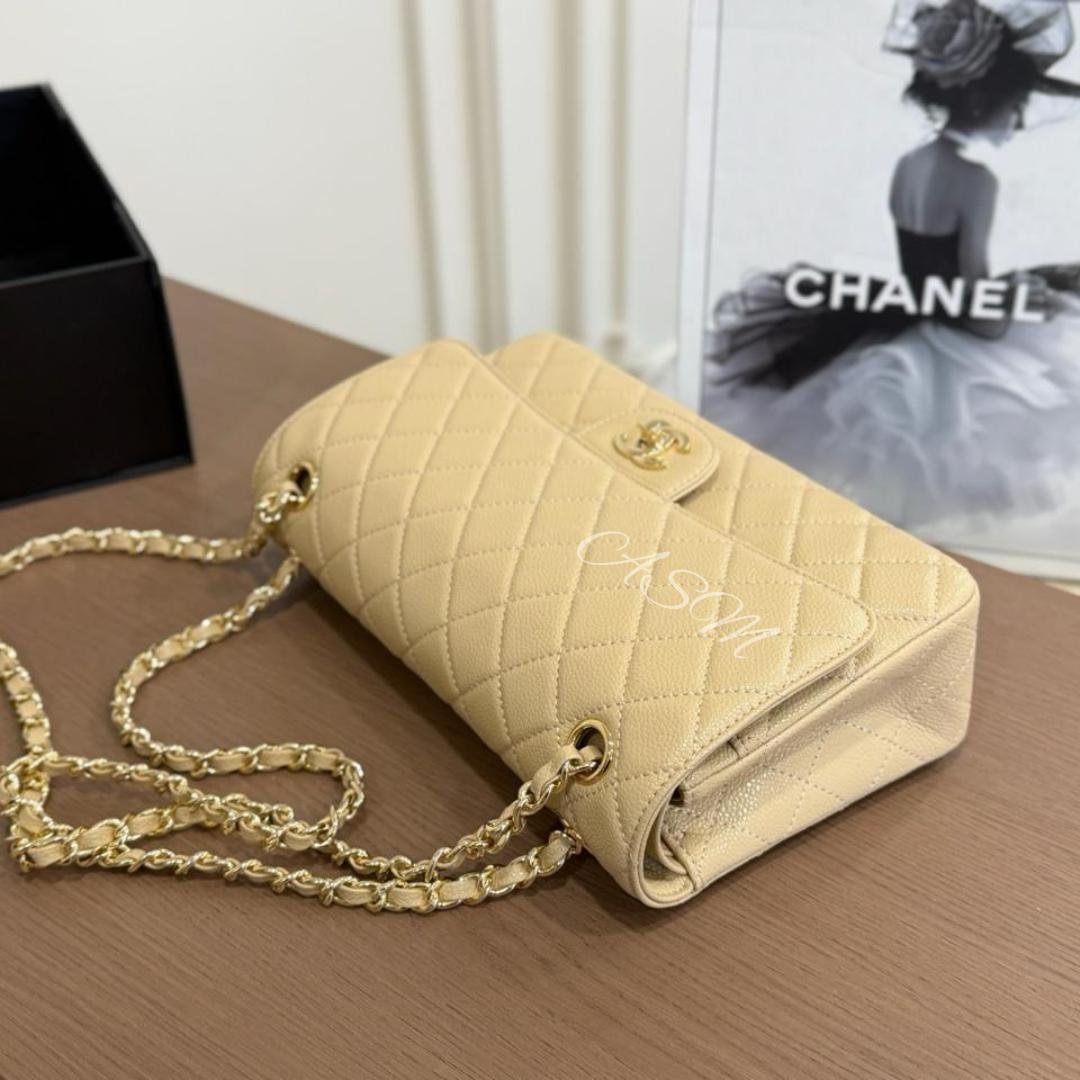 Chanel Classic Double Flap Bag in Caviar Leather