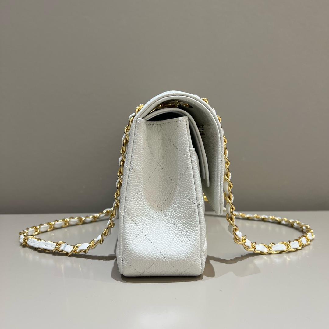 Chanel Classic Double Flap Bag in Caviar Leather