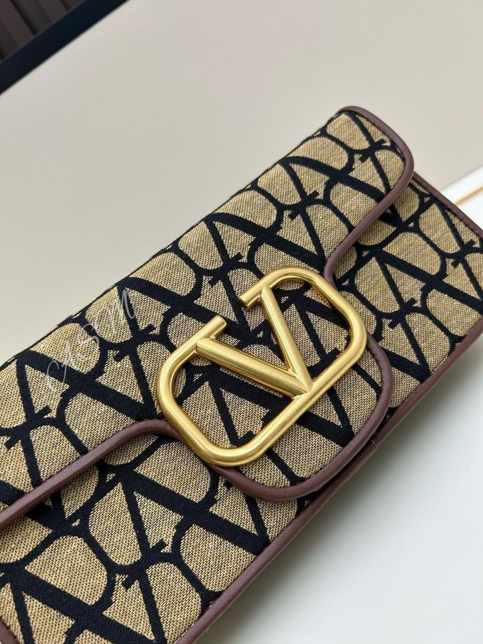 Valentino Garavani Locò Toile Iconographe Shoulder Bag