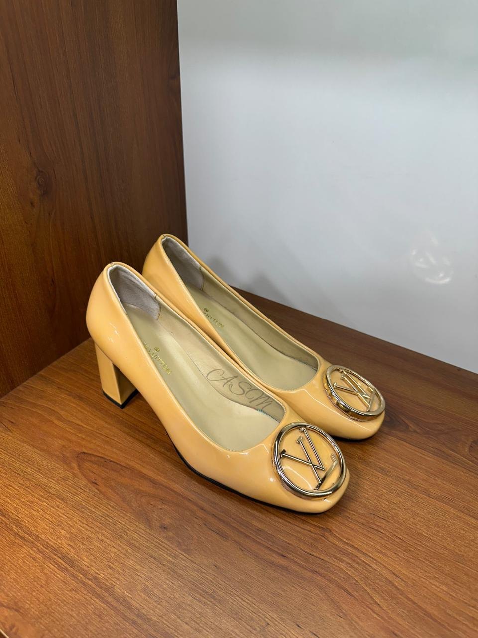 Louis Vuitton Madeleine Block Heel Pumps