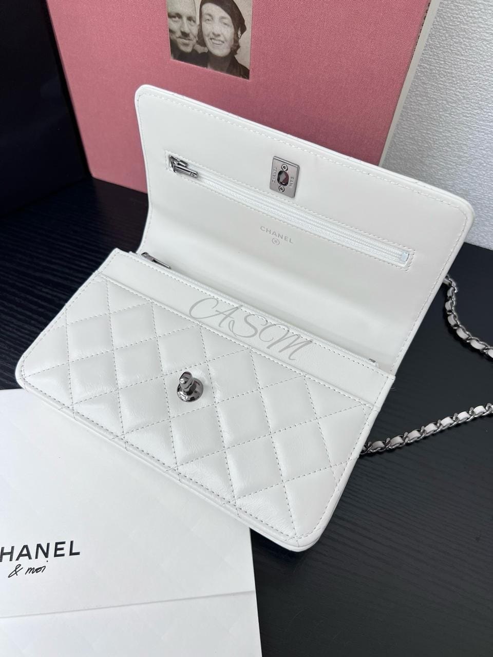 Chanel Top Handle Wallet on Chain