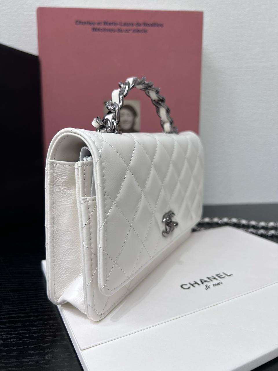 Chanel Top Handle Wallet on Chain