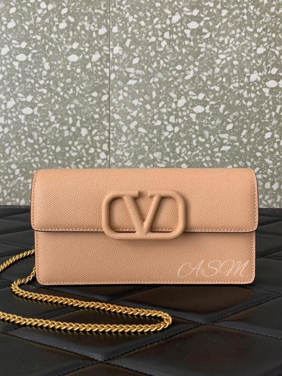Valentino Garavani VLogo Signature Wallet with Chain