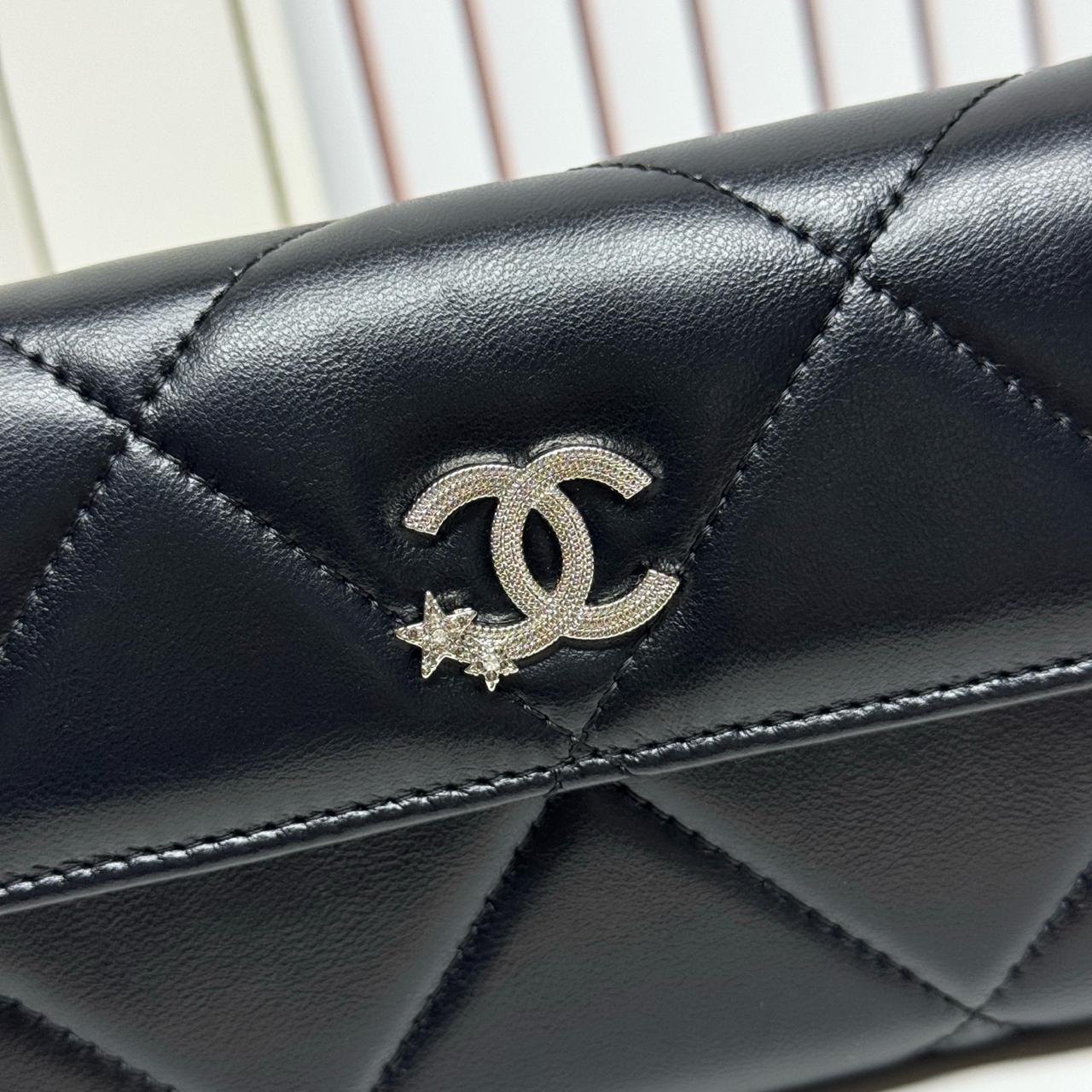Chanel Crystal Star Long Clutch with Chain