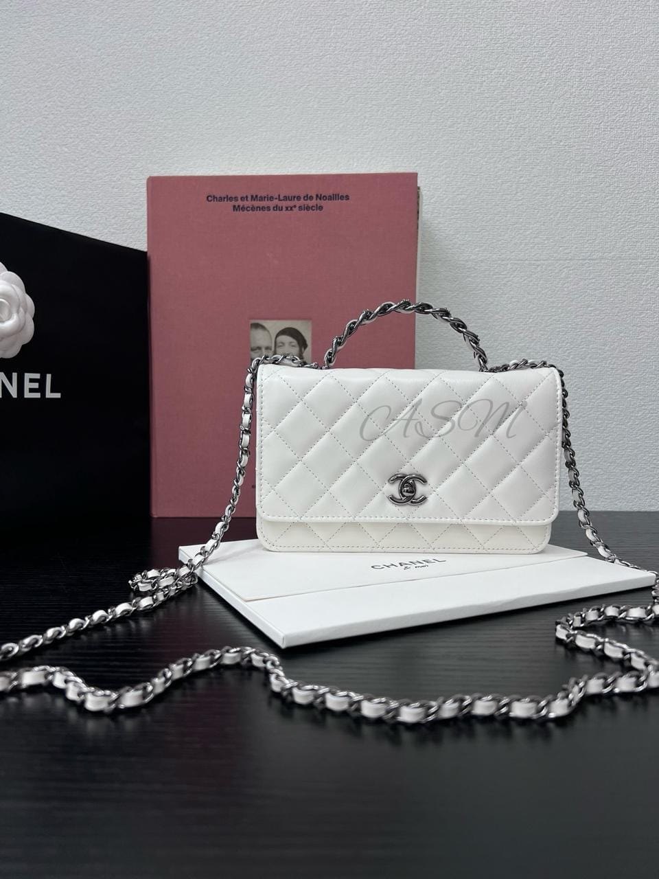 Chanel Top Handle Wallet on Chain