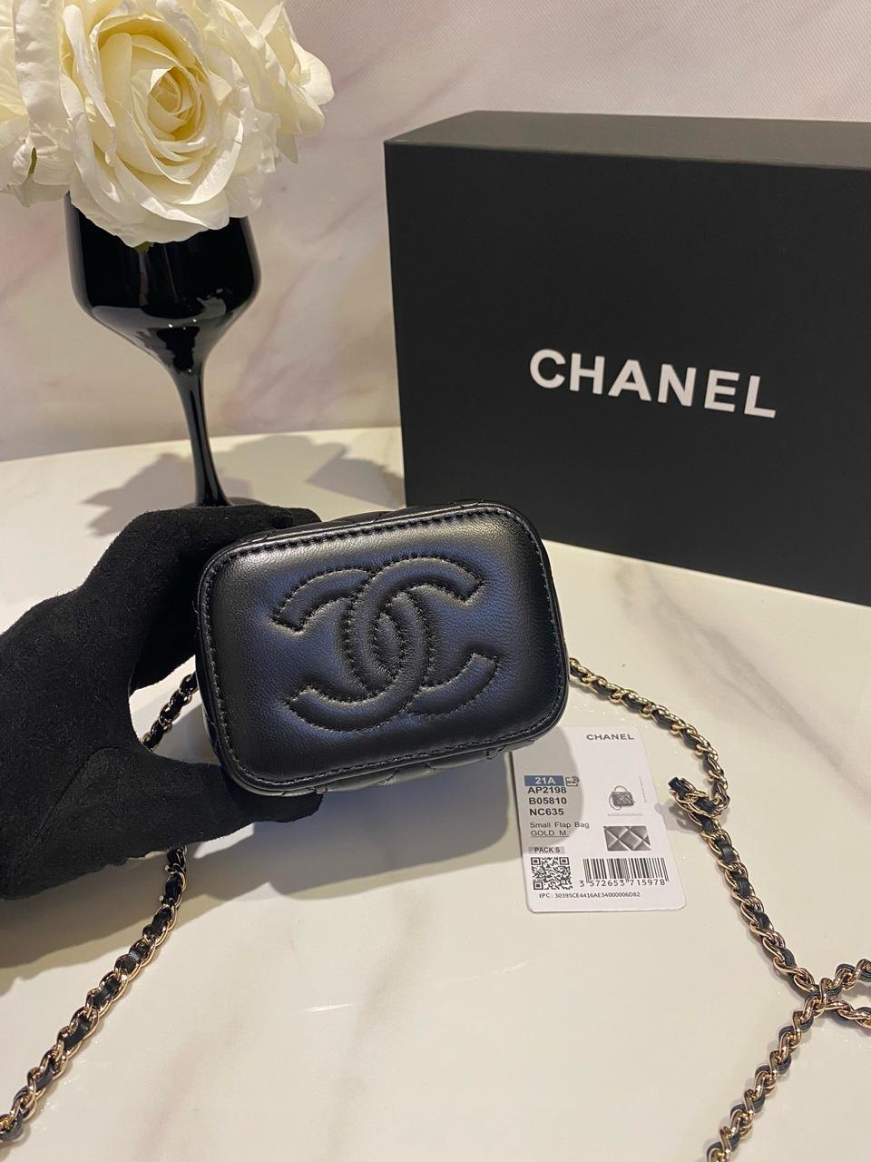 Chanel Top Handle Mini Vanity Case with Chain