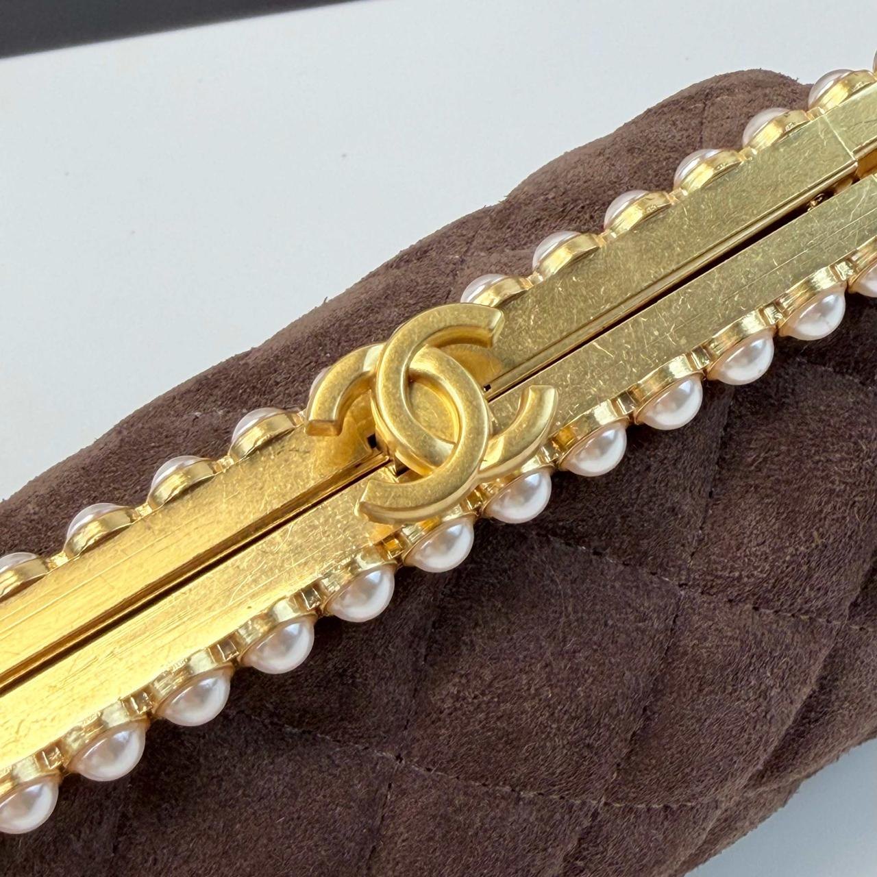 Chanel Clutch with Chain in Suede