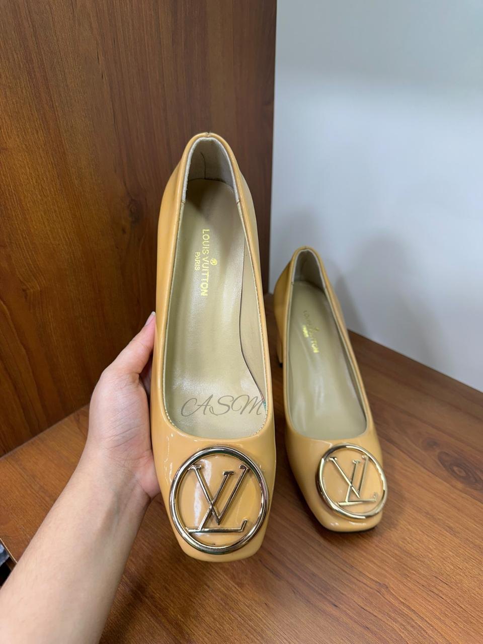 Louis Vuitton Madeleine Block Heel Pumps
