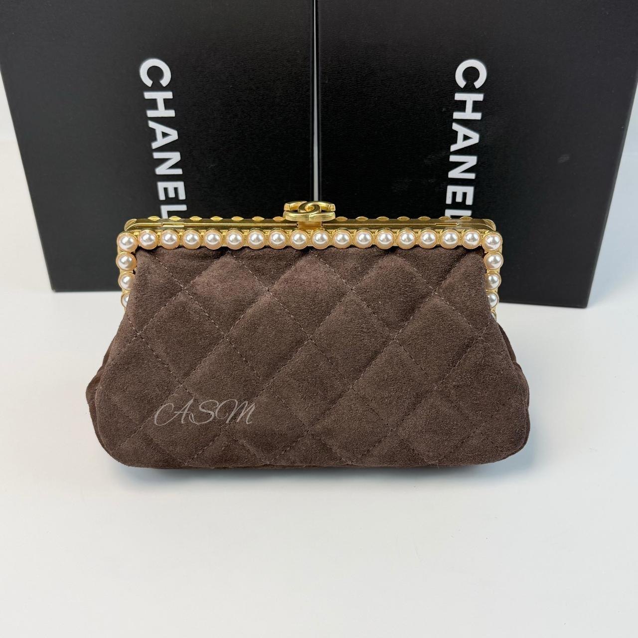 Chanel Clutch with Chain in Suede