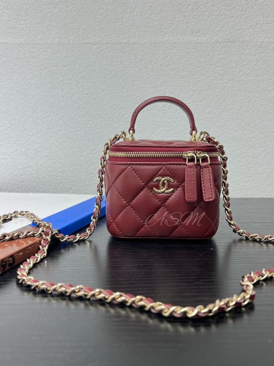 Chanel Top Handle Mini Vanity Case with Chain